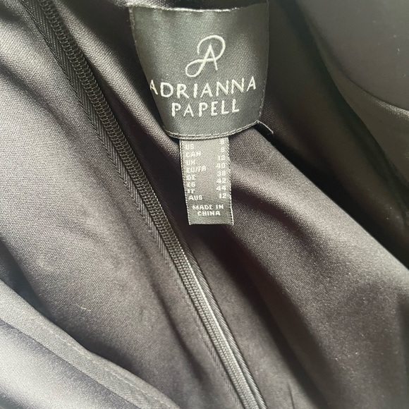 Adrianna Papell Tuxedo Sheath Dress Black size 8 - Picture 6 of 7